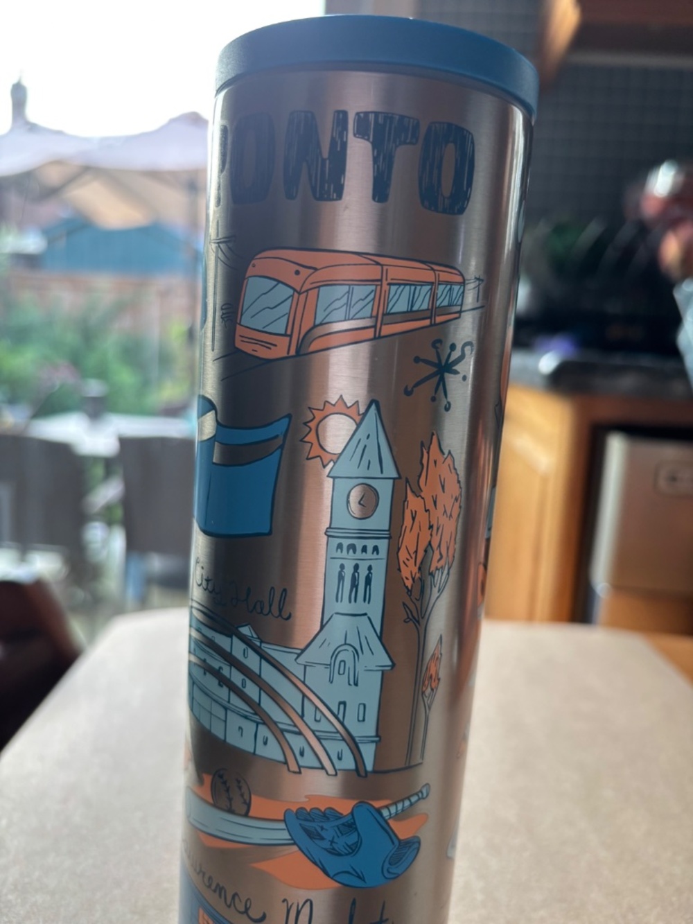 Starbucks Toronto "Been There Series" Stainless Steel Slim Tumbler 16oz - Picture 3 of 8